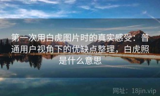 第一次用白虎图片时的真实感受：普通用户视角下的优缺点整理，白虎照是什么意思