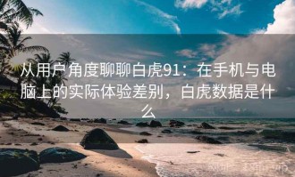 从用户角度聊聊白虎91：在手机与电脑上的实际体验差别，白虎数据是什么