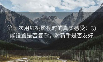 第一次用红桃影视时的真实感受：功能设置是否复杂，对新手是否友好