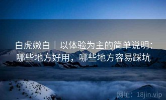 白虎嫩白｜以体验为主的简单说明：哪些地方好用，哪些地方容易踩坑