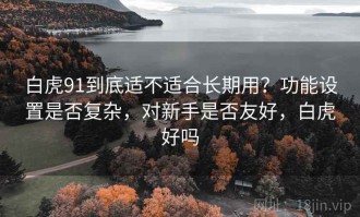 白虎91到底适不适合长期用？功能设置是否复杂，对新手是否友好，白虎好吗