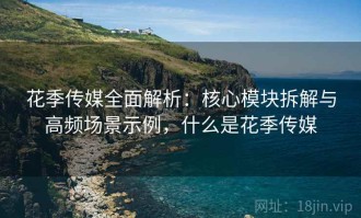 花季传媒全面解析：核心模块拆解与高频场景示例，什么是花季传媒