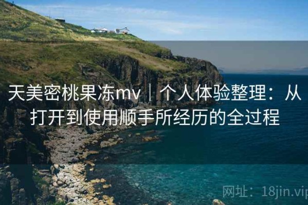 天美密桃果冻mv｜个人体验整理：从打开到使用顺手所经历的全过程