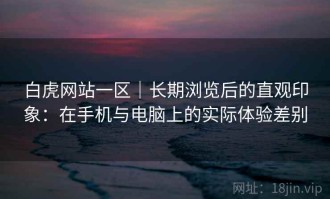 白虎网站一区｜长期浏览后的直观印象：在手机与电脑上的实际体验差别