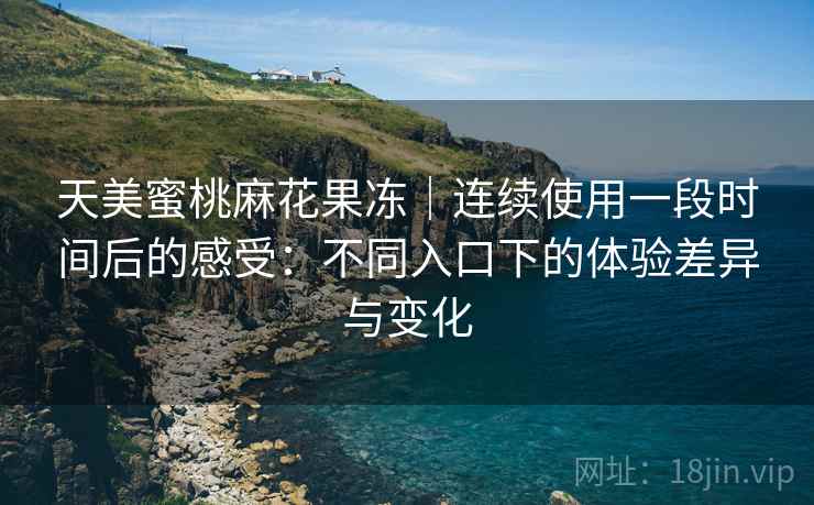 天美蜜桃麻花果冻｜连续使用一段时间后的感受：不同入口下的体验差异与变化