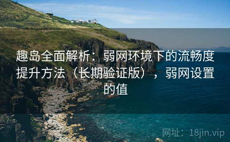 趣岛全面解析：弱网环境下的流畅度提升方法（长期验证版），弱网设置的值