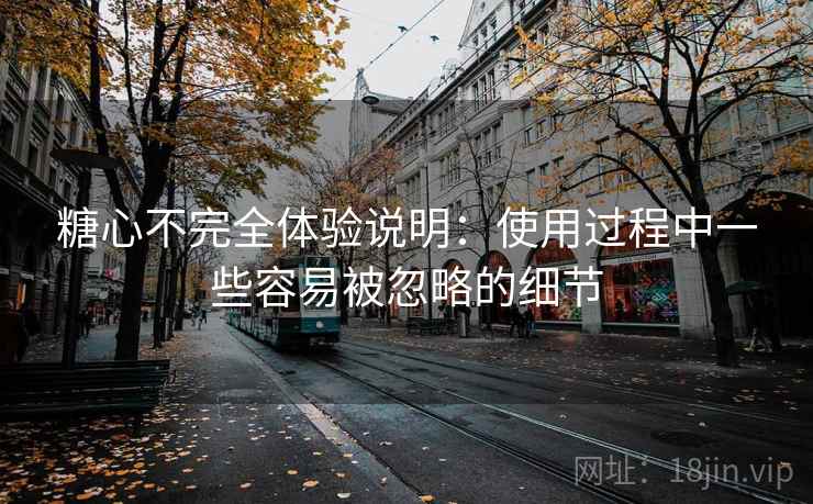 糖心不完全体验说明：使用过程中一些容易被忽略的细节