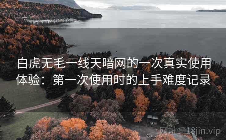 白虎无毛一线天暗网的一次真实使用体验:第一次使用时的上手难度记录 白虎无毛一线天暗网的一次真实使用体验:第一次使用时的上手难度记录