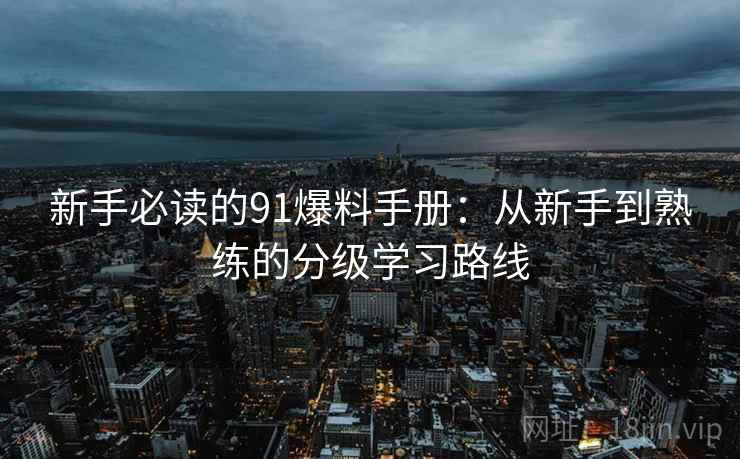 新手必读的91爆料手册:从新手到熟练的分级学习路线 新手必读的91爆料手册:从新手到熟练的分级学习路线