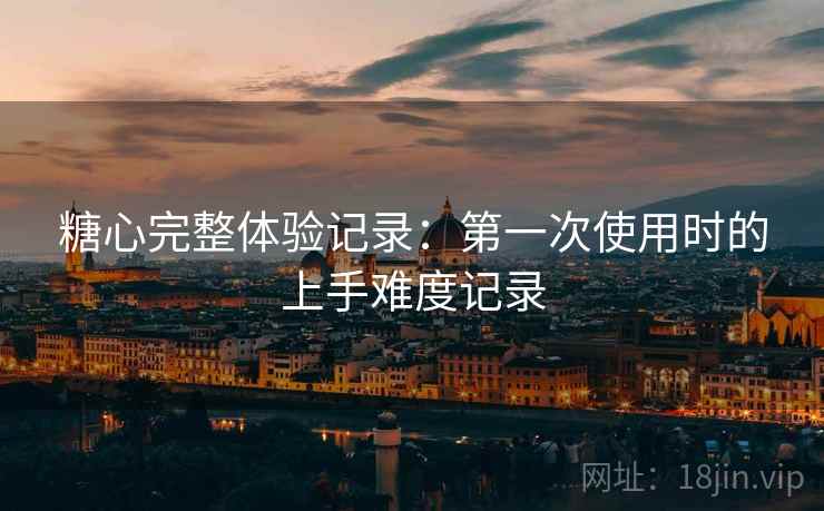 糖心完整体验记录:第一次使用时的上手难度记录 糖心完整体验记录:第一次使用时的上手难度记录