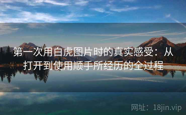第一次用白虎图片时的真实感受:从打开到使用顺手所经历的全过程 第一次用白虎图片时的真实感受:从打开到使用顺手所经历的全过程