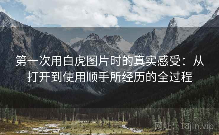 第一次用白虎图片时的真实感受:从打开到使用顺手所经历的全过程 第一次用白虎图片时的真实感受:从打开到使用顺手所经历的全过程