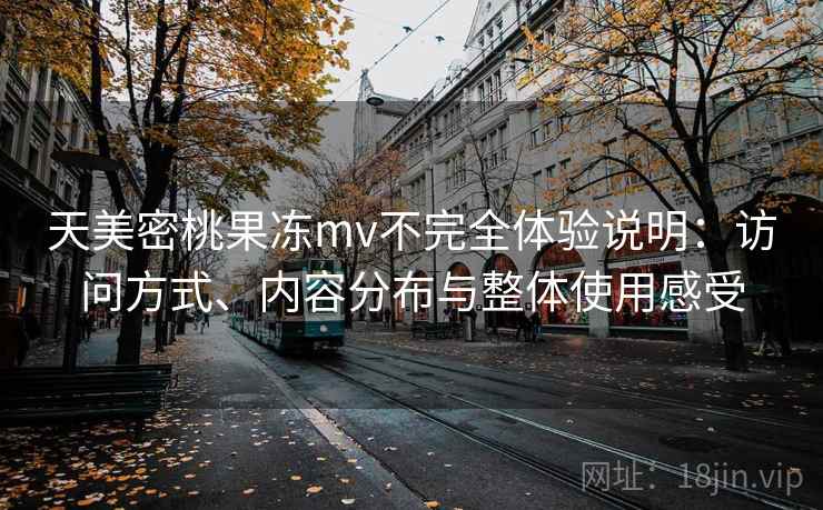 天美密桃果冻mv不完全体验说明：访问方式、内容分布与整体使用感受