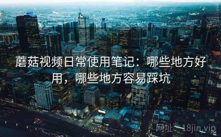 蘑菇视频日常使用笔记：哪些地方好用，哪些地方容易踩坑
