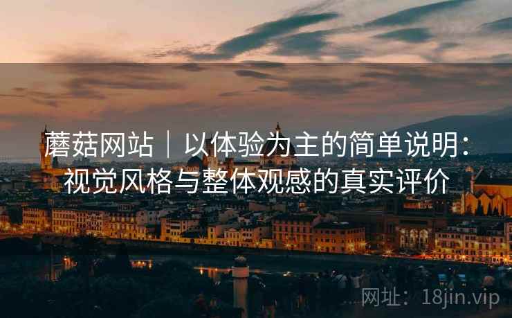 蘑菇网站｜以体验为主的简单说明：视觉风格与整体观感的真实评价